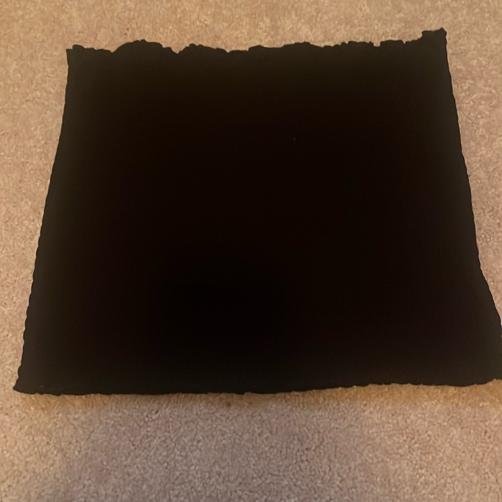 Basic Black Ruched Tube Top